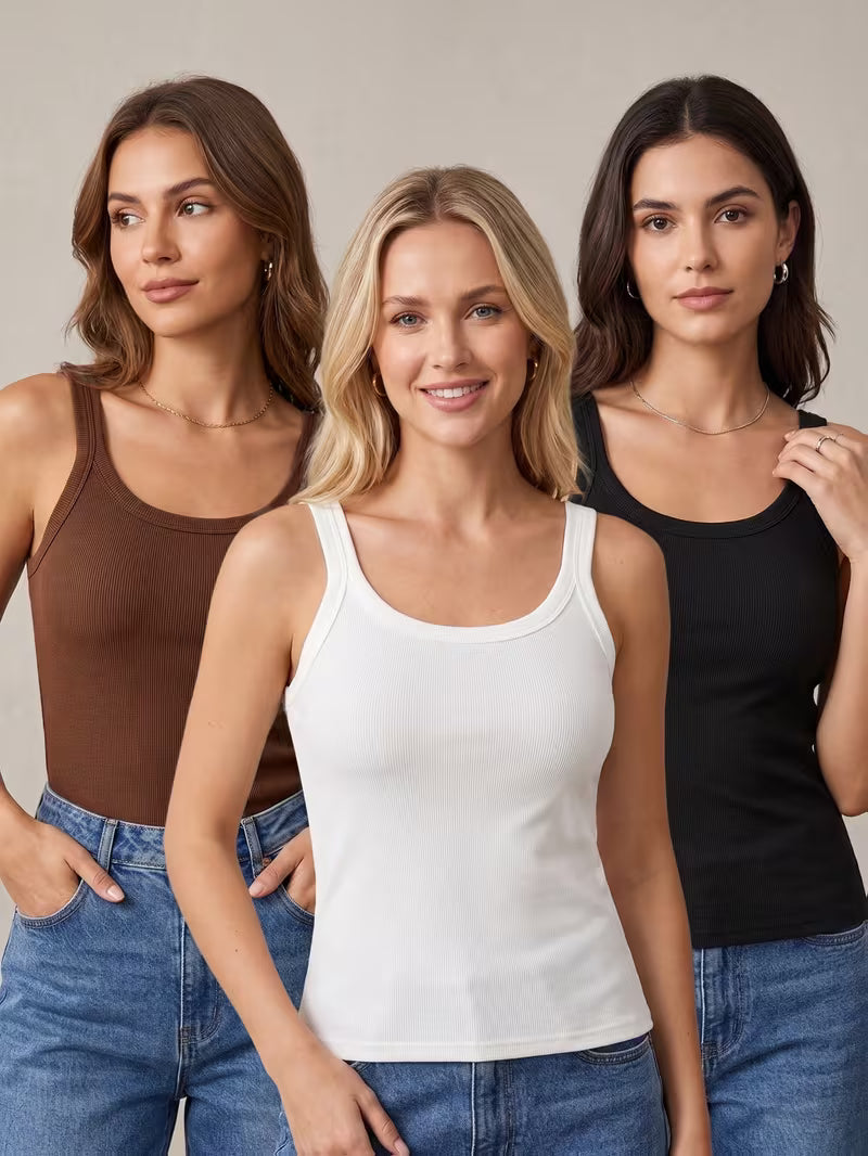 4-pack Ribbade WIN Linnen för Kvinnor